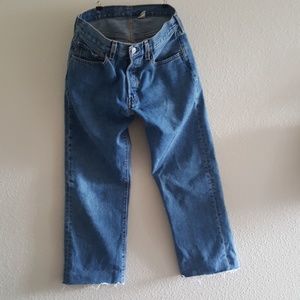 Light/Medium wash 501 Levi jeans